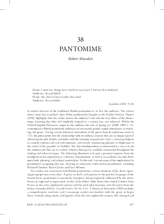 (PDF) 38 PANTOMIME