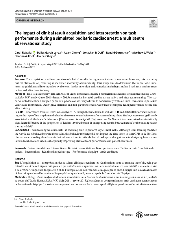 (PDF) The impact of clinical result acquisition and interpretation on ...