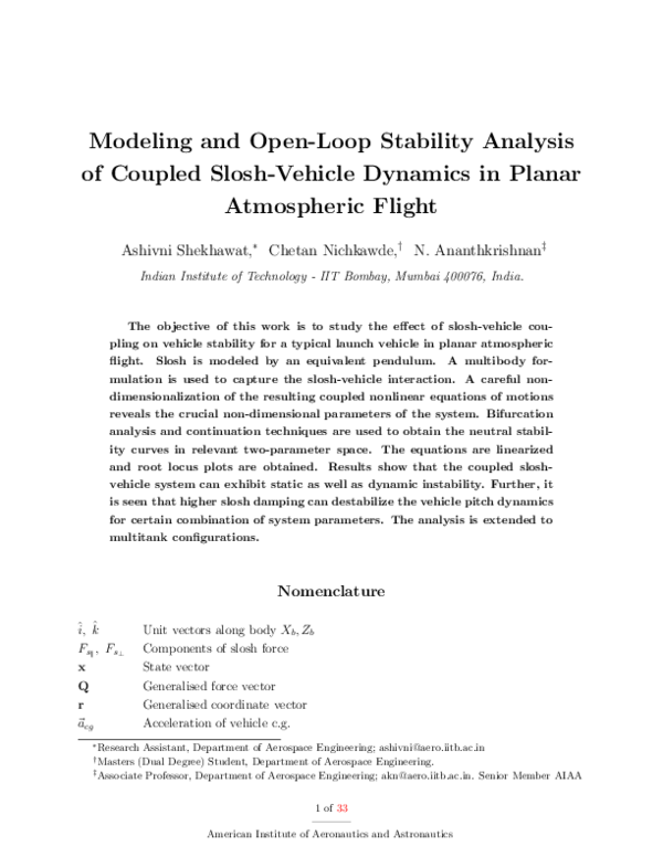(PDF) Fs ‖ , Fs ⊥ Components of slosh force