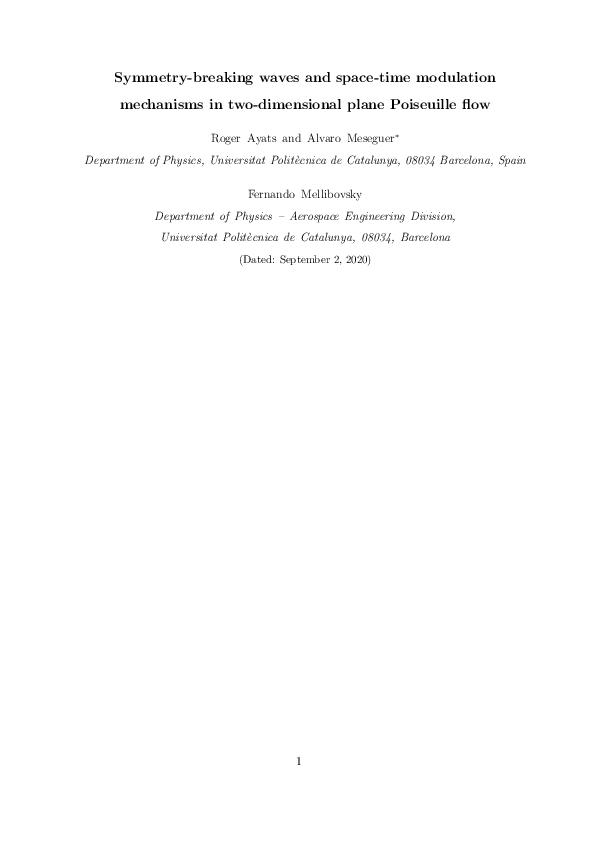 (PDF) Symmetry-breaking waves and space-time modulation mechanisms in ...