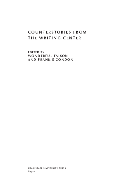 (PDF) Spiritual Bypassing in the Writing Center
