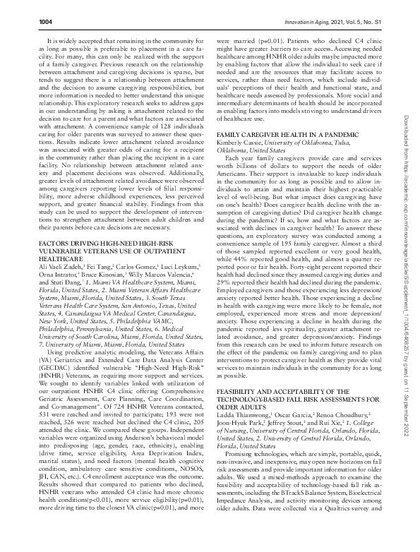 (PDF) Caregiving Patterns and Their Association with Caregiving Burden ...