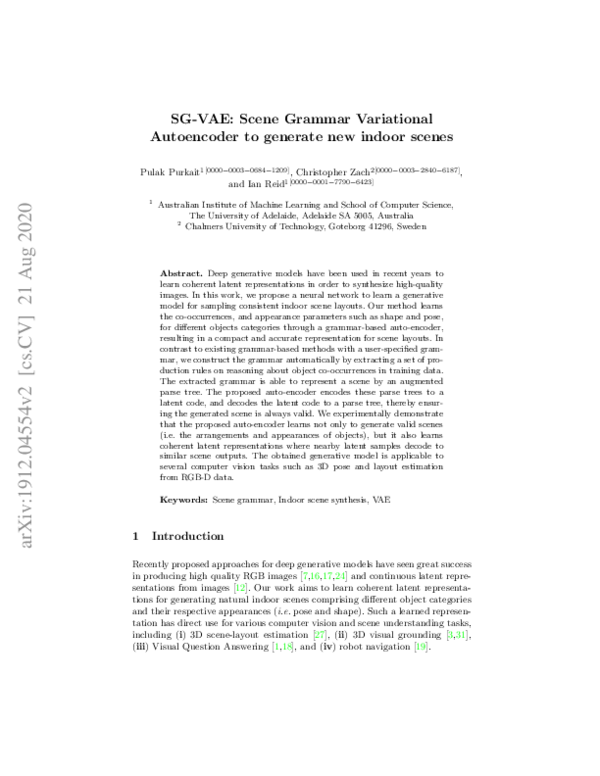 (PDF) Learning to generate new indoor scenes