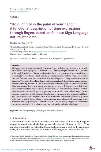 (PDF) “Hold infinity in the palm of your hand.” A functional ...