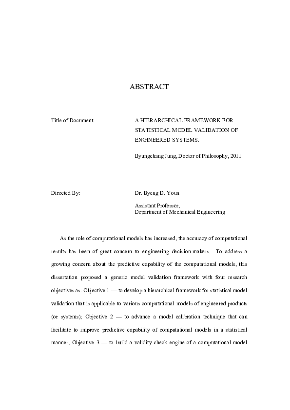 (PDF) A hierarchical framework for statistical model calibration in ...