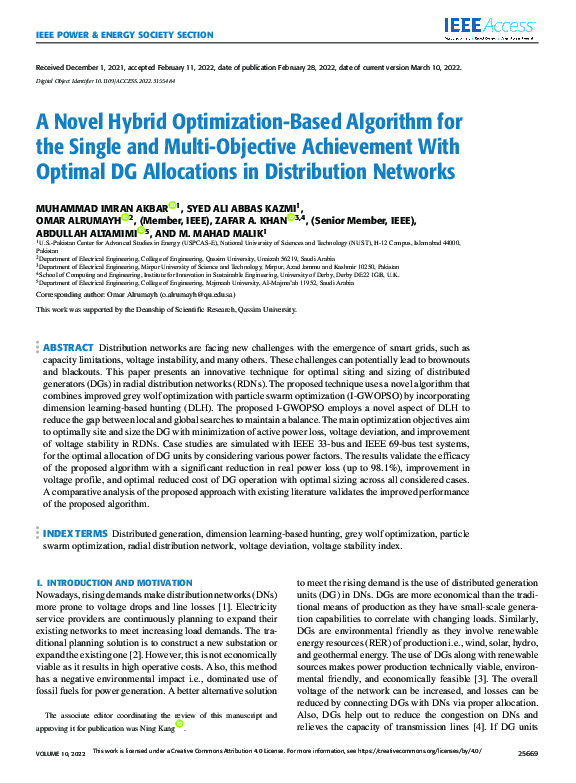 (PDF) A Novel Hybrid Optimization-Based Algorithm for the Single and ...