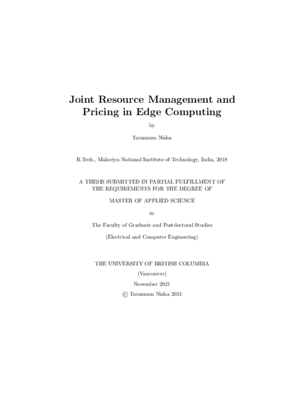 (PDF) Joint resource management and pricing in edge computing