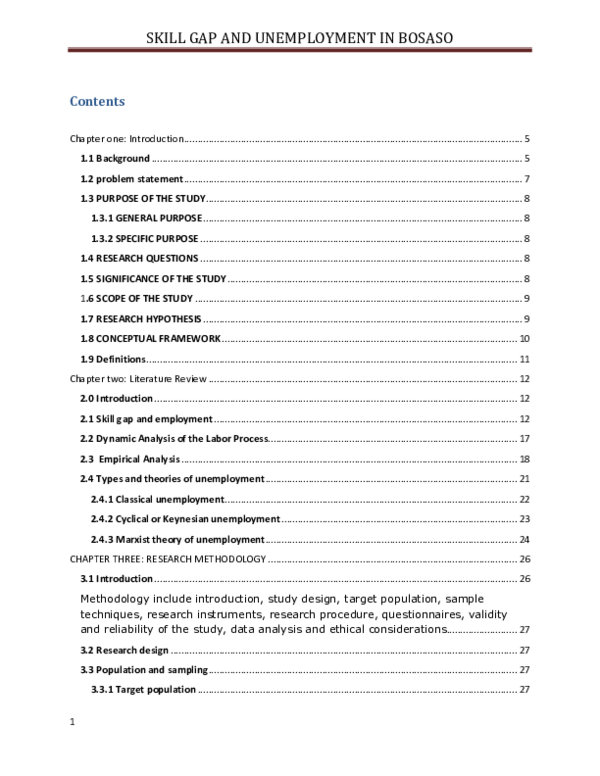 (PDF) SKILL GAP AND UNEMPLOYMENT IN BOSASO