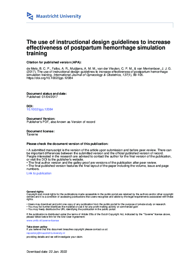 (PDF) The use of instructional design guidelines to increase ...