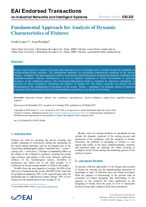 (PDF) Fundamental Approach for Analysis of Dynamic Characteristics of ...
