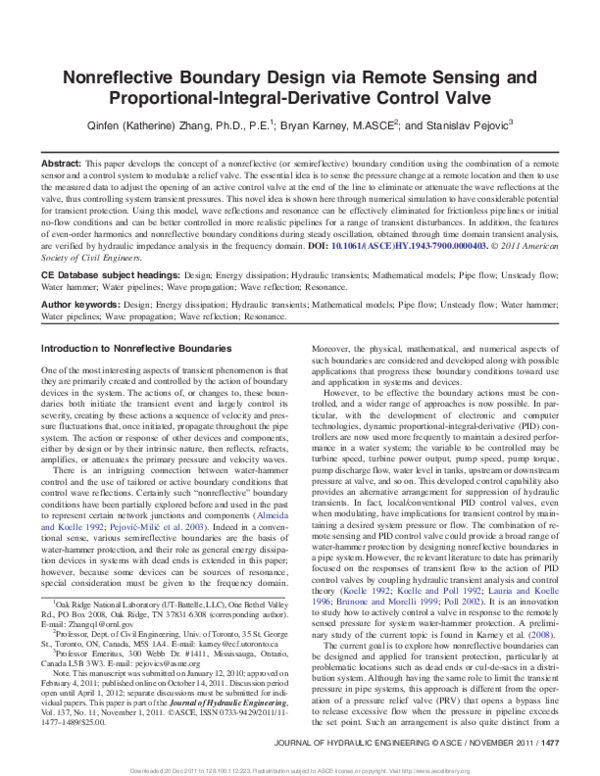 (PDF) Nonreflective Boundary Design via Remote Sensing and Proportional ...