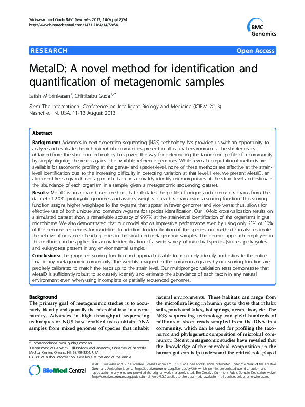 (PDF) MetaID: A novel method for identification and quantification of ...