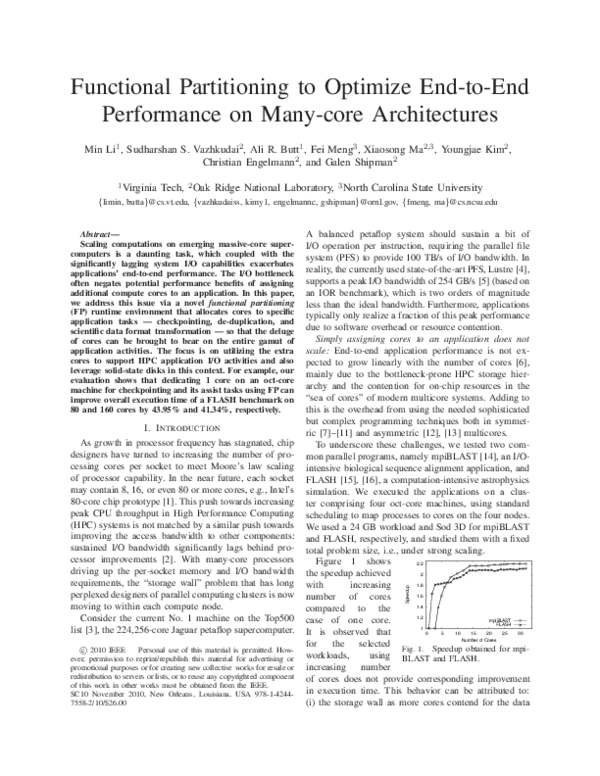 (PDF) Functional Partitioning to Optimize End-to-End Performance on ...