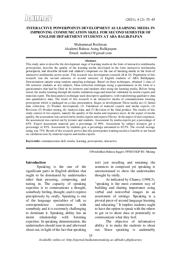 (PDF) Interactive Powerpoints Development as Learning Media in ...