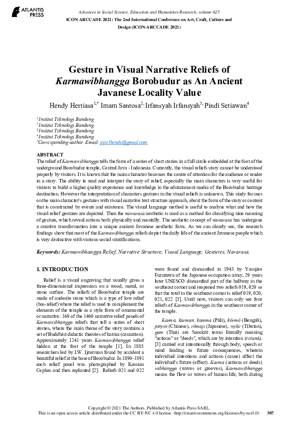 (PDF) Gesture in Visual Narrative Reliefs of Karmawibhangga Borobudur ...