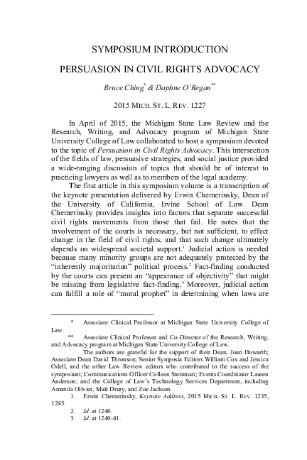 (PDF) Symposium Introduction