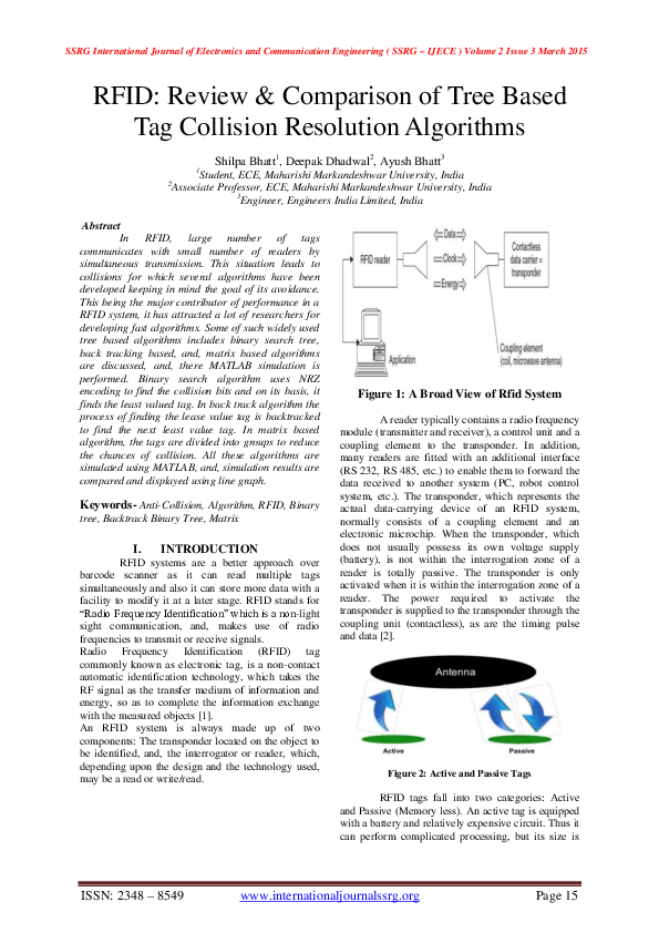 (PDF) RFID: Review Comparison of Tree Based Tag Collision Resolution ...