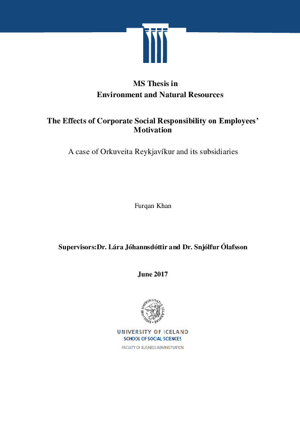 (PDF) The Effects of Corporate Social Responsibility on Employees ...
