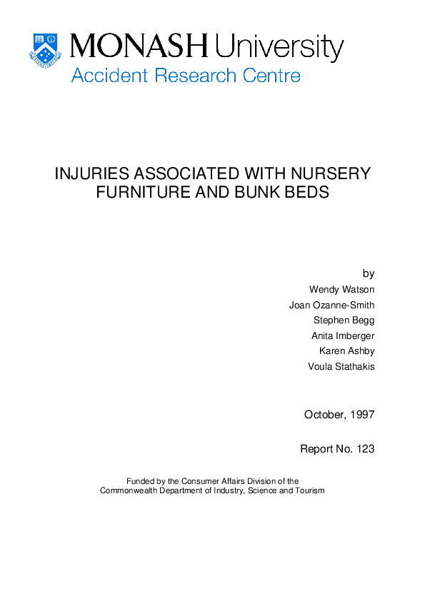 (PDF) Injuries associated with nursery furniture and bunk beds Stephen Begg Academia.edu