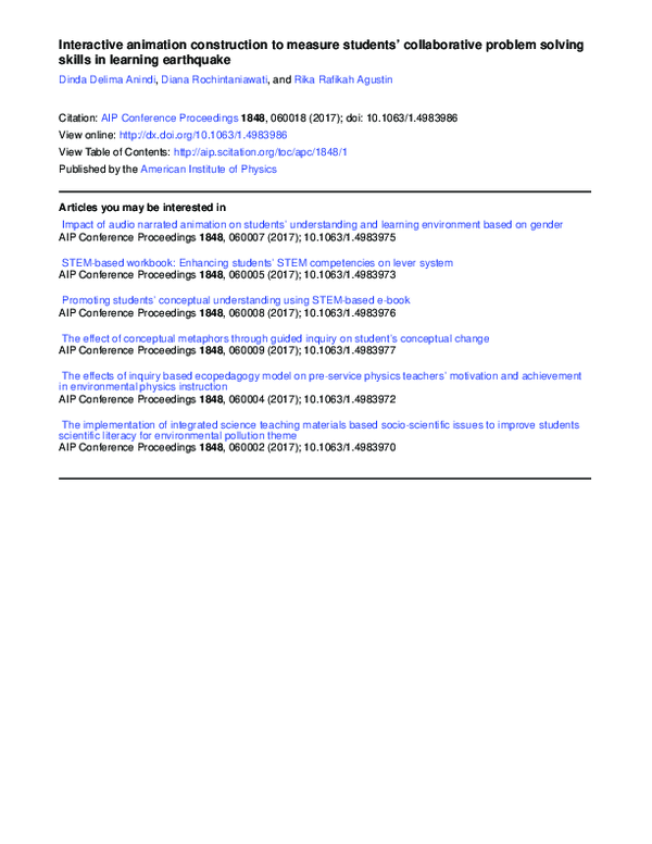 (PDF) Interactive animation construction to measure students ...
