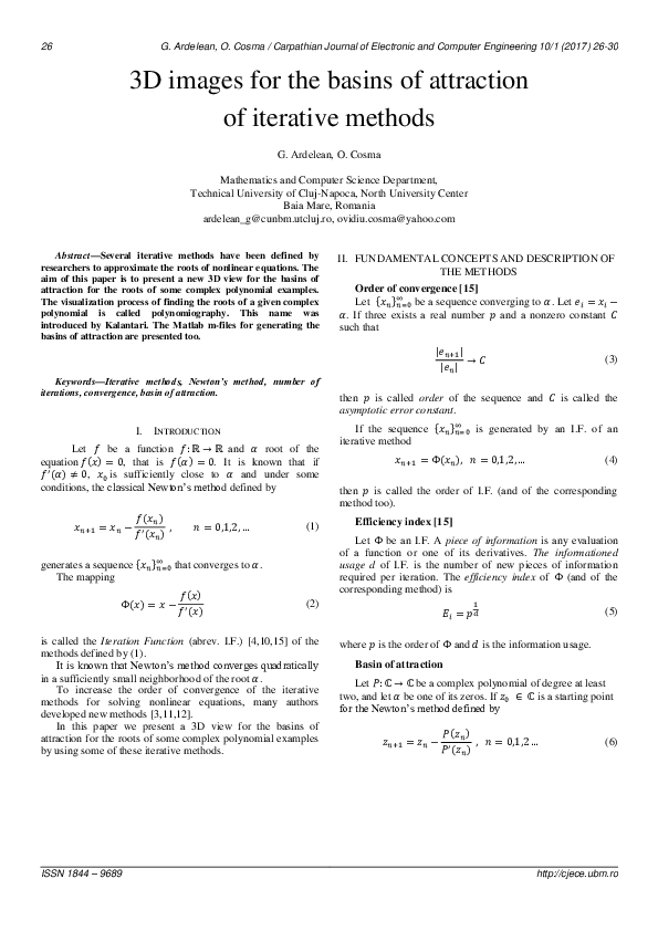  pdf 3d images for the basins of attraction of iterative methods