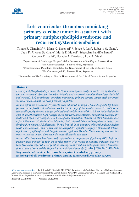 (PDF) CASE REPORT Cardiology Journal Andrés Carrillo Academia.edu