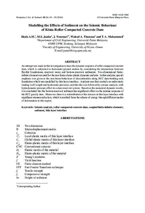 (PDF) Modelling the Effects of Sediment on the Seismic Behaviour of ...