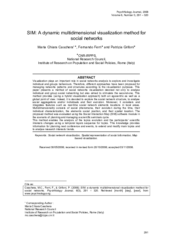 (PDF) Multidimensional visualization system for travel social networks