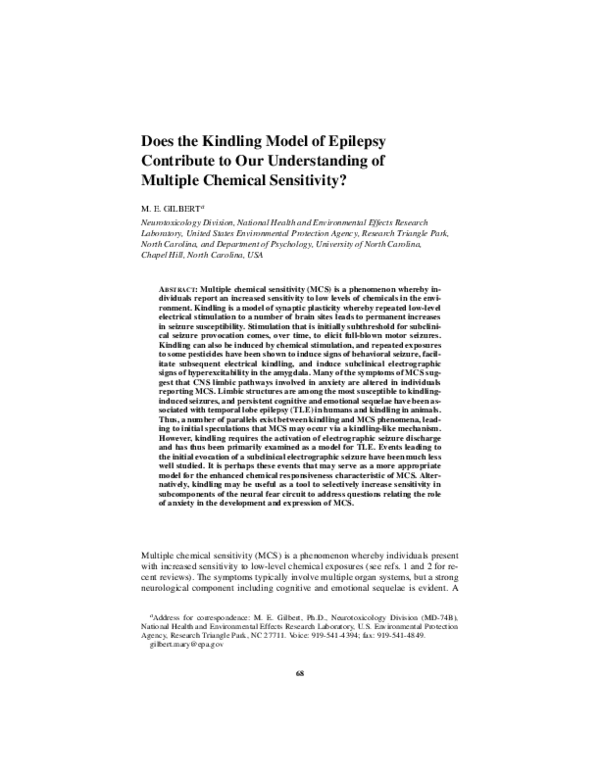 (PDF) Does the Kindling Model of Epilepsy Contribute to Our ...