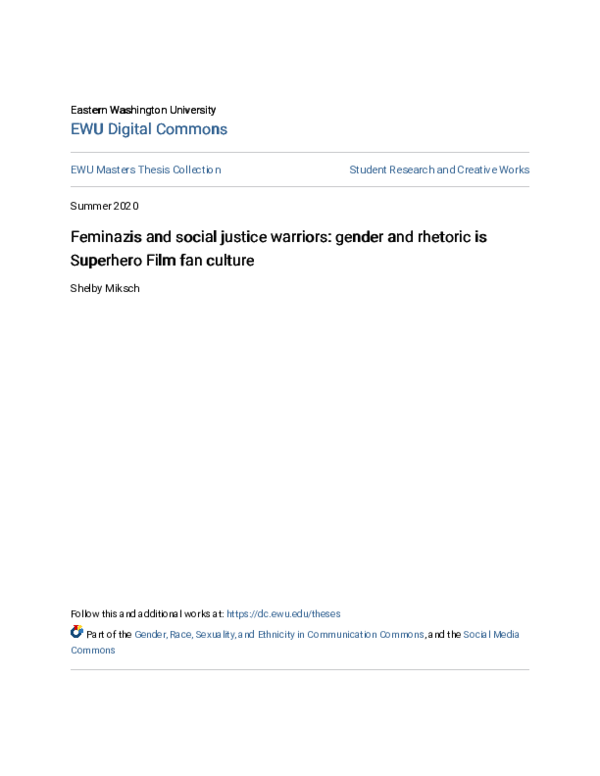 (PDF) Feminazis and social justice warriors: gender and rhetoric is ...