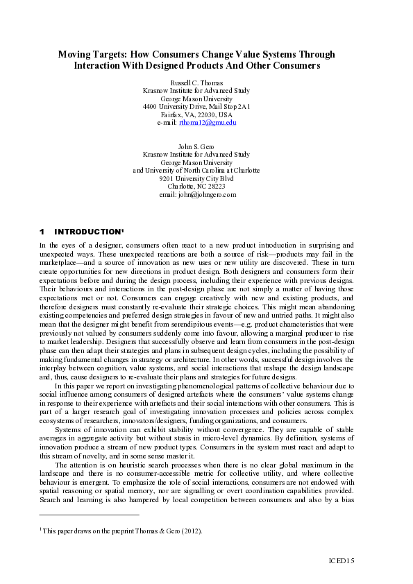 (PDF) Moving Targets: How Consumers Change Value Systems Through ...