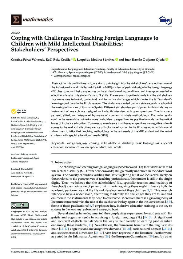(PDF) Coping with Challenges in Teaching Foreign Languages to Children ...