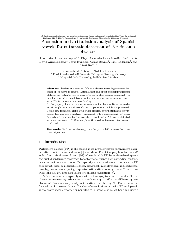 (PDF) Phonation and Articulation Analysis of Spanish Vowels for ...