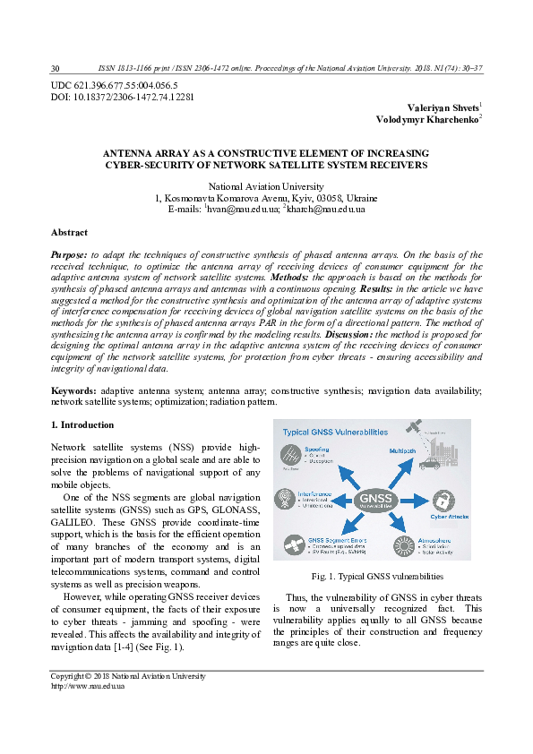 (PDF) Antenna Array as a Constructive Element of Increasing Cyber ...