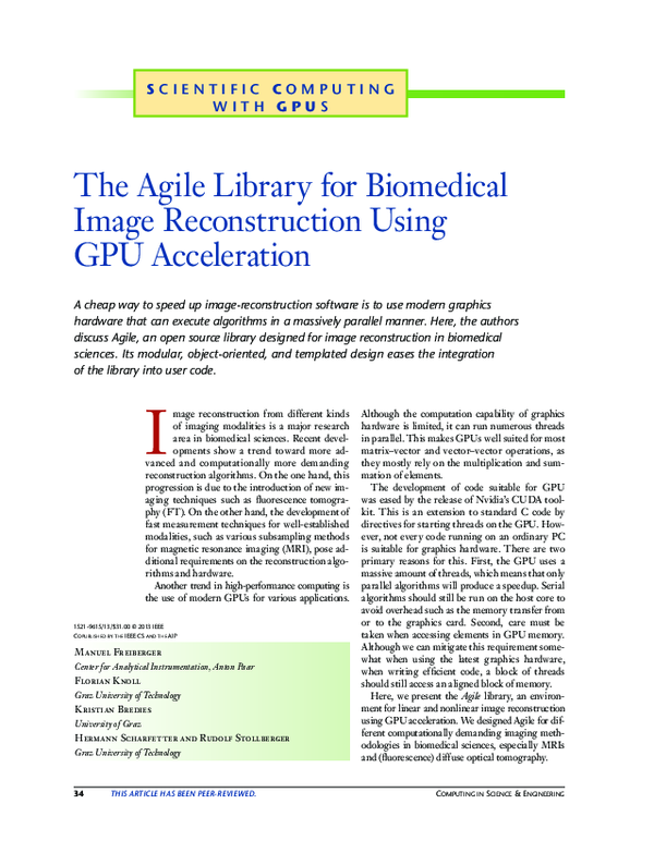 (PDF) The Agile Library for Biomedical Image Reconstruction Using GPU ...
