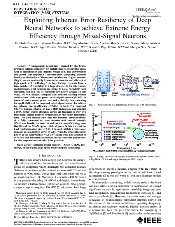 (PDF) Exploiting Inherent Error Resiliency of Deep Neural Networks to ...