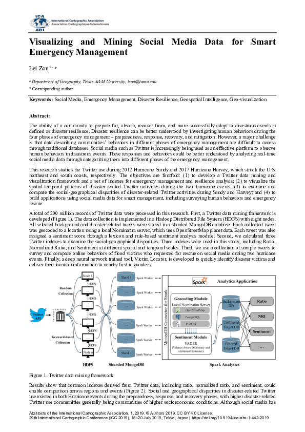 (PDF) Visualizing and Mining Social Media Data for Smart Emergency ...
