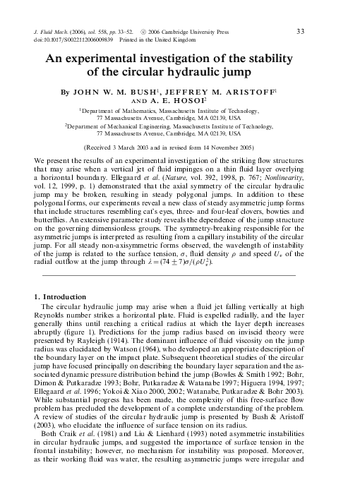 (PDF) An experimental investigation of the stability of the circular ...