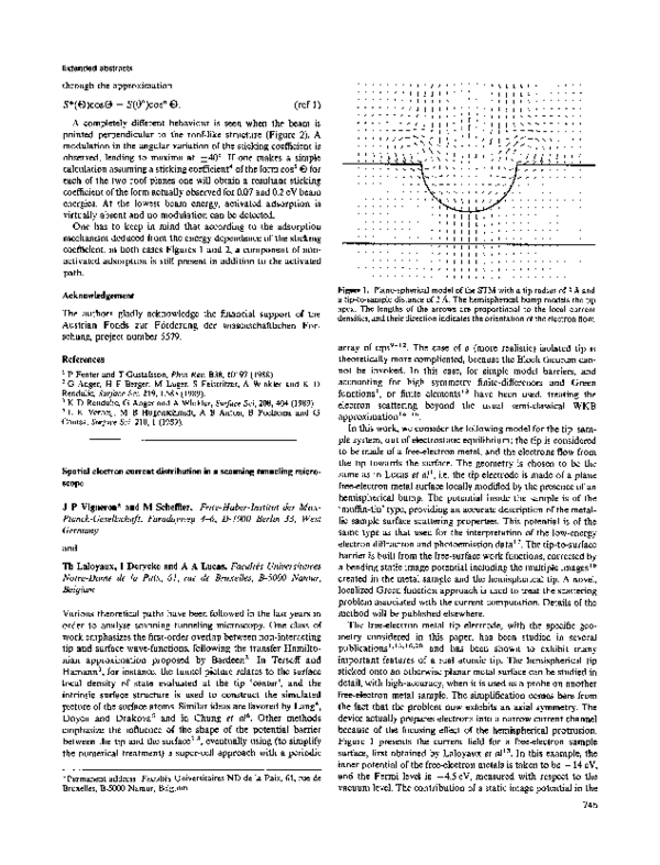  pdf spatial electron current distribution in a scanning tunneling