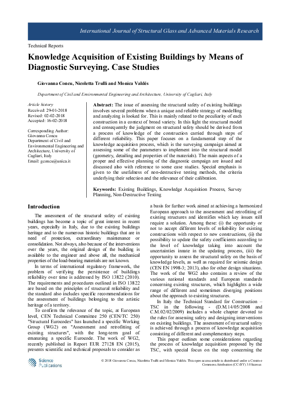 (PDF) Knowledge Acquisition of Existing Buildings by Means of ...
