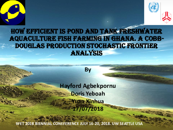 (PDF) How efficient is pond and tank freshwater aquaculture fish ... - Aquaculture Systems For Water Efficiency In Small Ponds