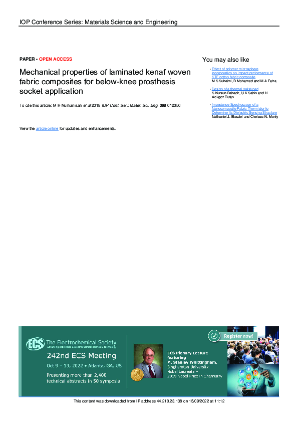 (PDF) Mechanical properties of laminated kenaf woven fabric composites ...