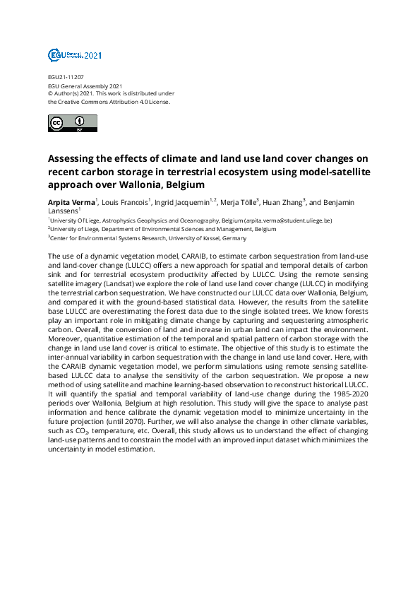 (PDF) Assessing the effects of climate and land use land cover changes ...