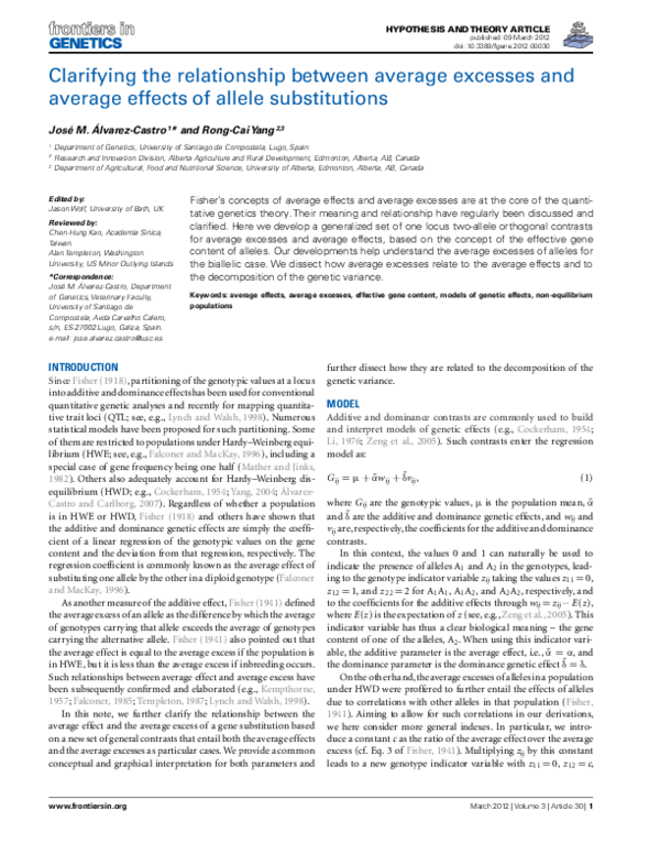 (PDF) Clarifying the Relationship between Average Excesses and Average ...