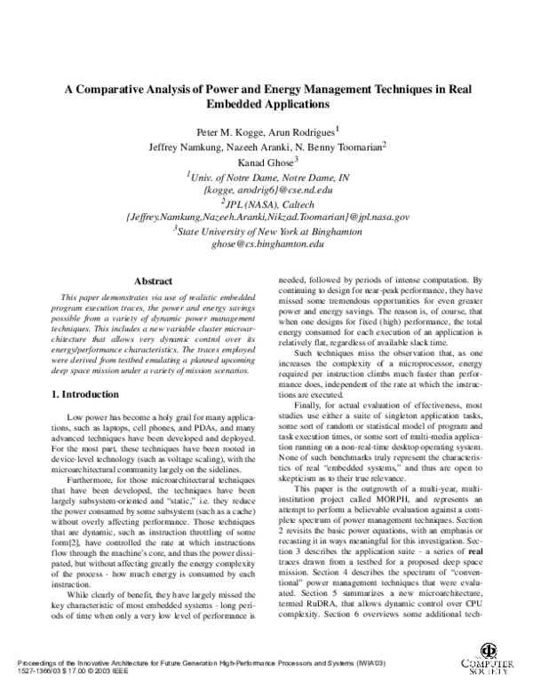 (PDF) A comparative analysis of power and energy management techniques ...