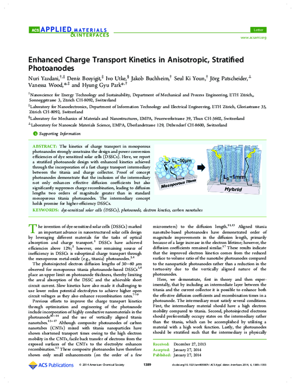(PDF) Enhanced Charge Transport Kinetics in Anisotropic, Stratified ...