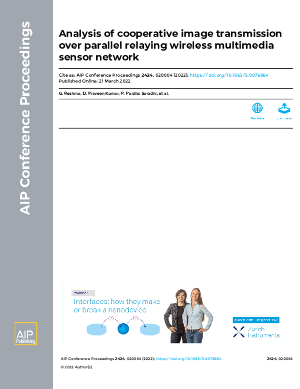 (PDF) Analysis of cooperative image transmission over parallel relaying ...