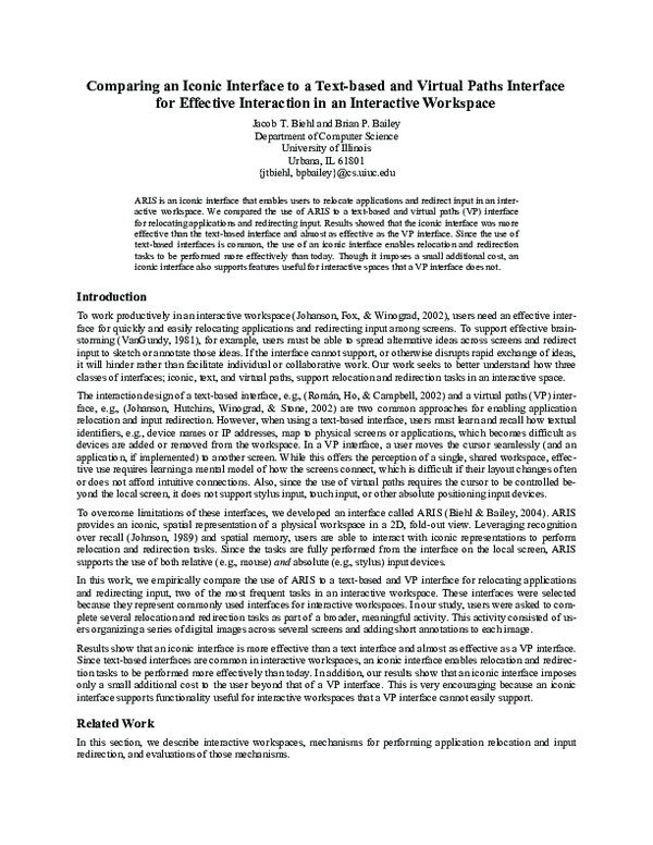 (PDF) Comparing an Iconic Interface to a Text-based and Virtual Paths ...