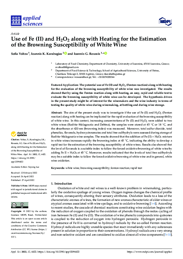 (PDF) Use of Fe (II) and H2O2 along with Heating for the Estimation of ...