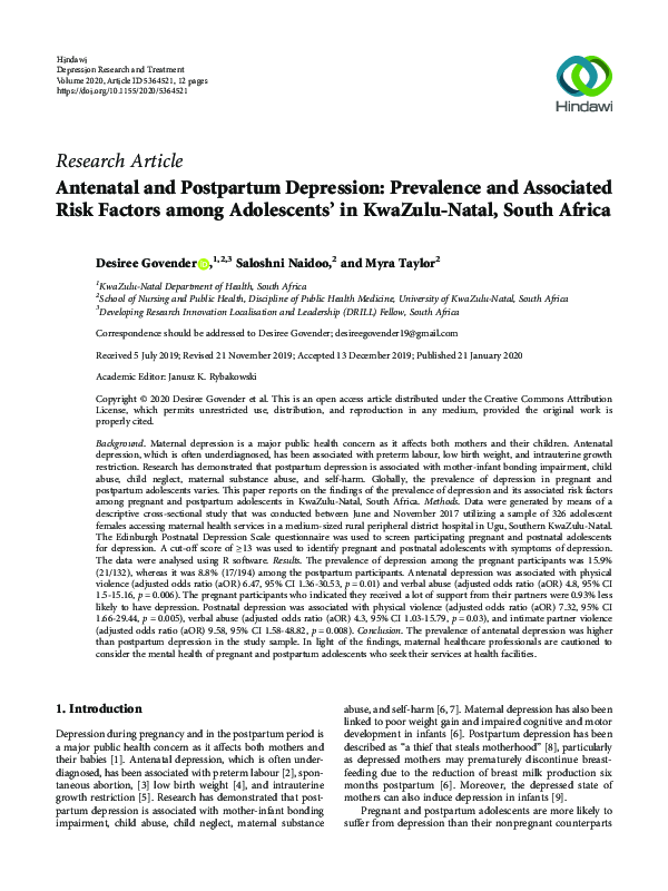 pdf-antenatal-and-postpartum-depression-prevalence-and-associated